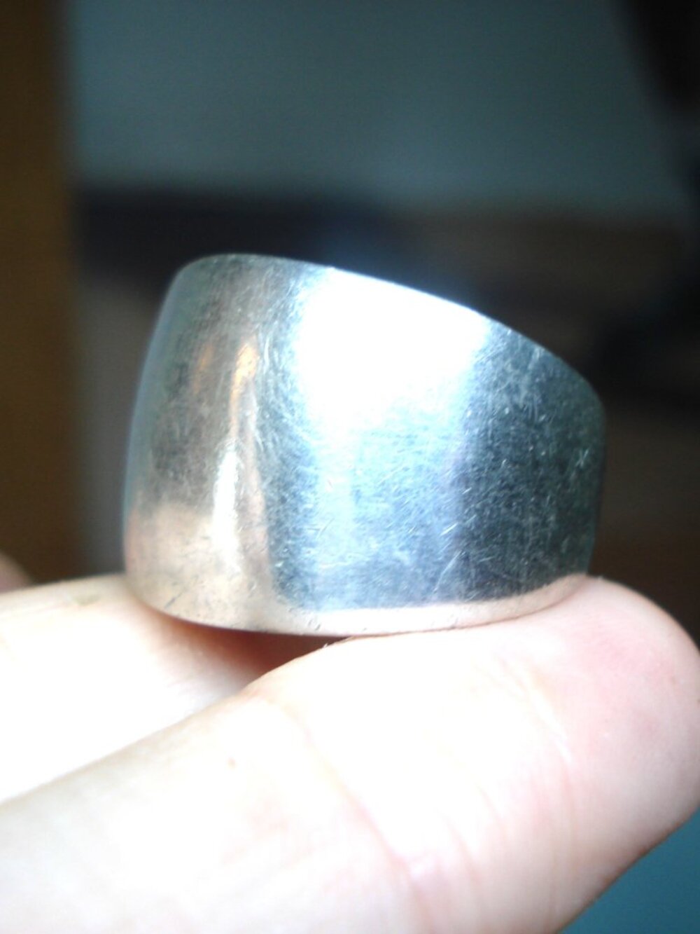 Large Sterling Mexican Ring, Size 8